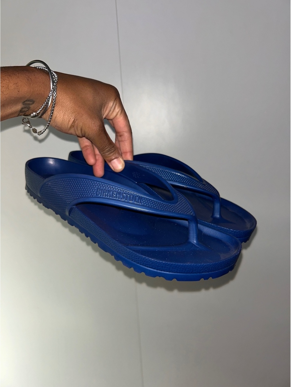 Birkenstock Blue EVA Flip Flop Sandals Size 43